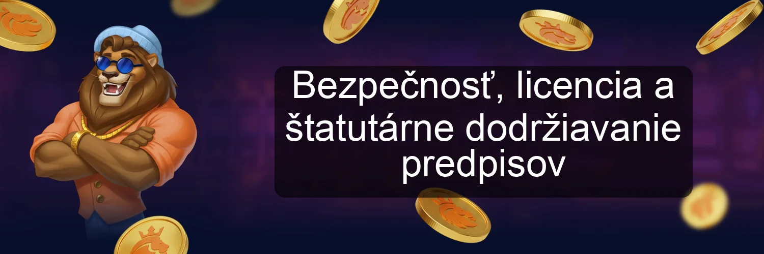 Bezpečnosť, licencia a štatutárne dodržiavanie predpisov Bezpečnosť, licencia a štatutárne dodržiavanie predpisov